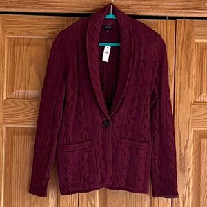 TALBOTS - Ribbed Shawl Collar Blazer -- NEW with Tag